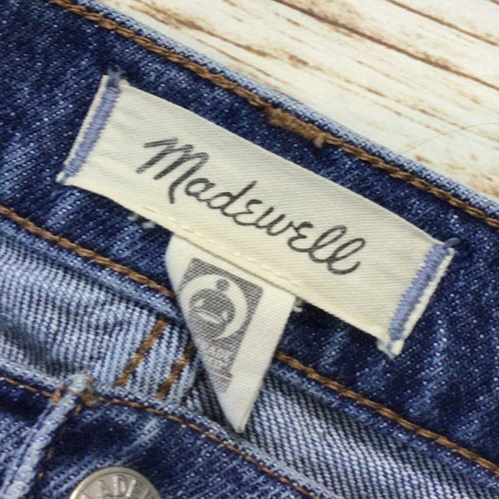 3/$10๐ Madewell The Perfect Vintage Jean Blue Jeans Frayed Ends Petite - Picture 3 of 14